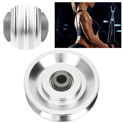 Aluminium Alloy Pulley Wheel, Strength Training Exercise Hardware Fitness Equipment Accessories for Home Gym Equipment Exercise Machine Pulldown Attachments - size: Diameter 80mm