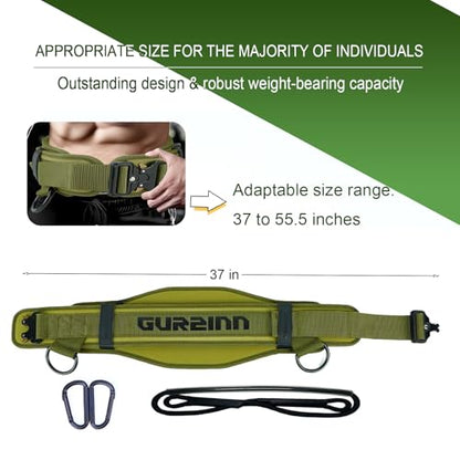 Weight Lifting Belt Gym Fitness with Quick Locking, Dip Belt with rope, Weighted Pull Up Belt for Gym Fitness Powerlifting Squat - color: Green, size: Medium