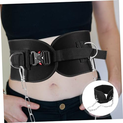 Fitness Dipping Belt Chain Weightlifting Dip Belt for Pull-ups and Strength Training and Cloth Material for Enhanced Muscle Support and Resistance