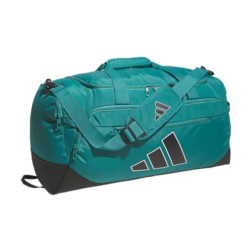 adidas Defender 5 Duffel Bag for Sports, Gym and Travel, EQT Green/Black, OSFA - color: EQT Green/Black/Medium 59L, style: Medium 59l