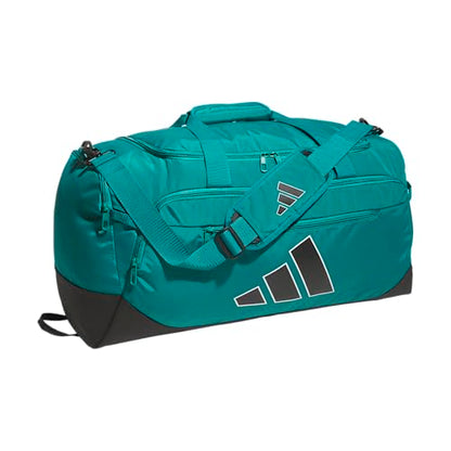adidas Defender 5 Duffel Bag for Sports, Gym and Travel, EQT Green/Black, OSFA - color: EQT Green/Black/Medium 59L, style: Medium 59l
