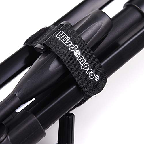Wisdompro 20 Pack (8 12 18 24 Inch) Hook and Loop Tie Down Strap Heavy Duty | Durable Nylon, Reusable, Long, Wide, Black, Functional, Adjustable Fastening Cinch Strap Cable Cord for Home, Office, Outdoor - size: Mixed Size, 20 Pack