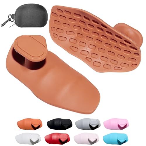 Silicone Gym Grips for Weight Lifting,Workout Gloves Alternative | Anti Slip Gym Workout Grip for Women Men,Rubber Gym Hand Grips-Weightlifting Grips Pad for Barbell,Pull Up,Ryptfit,Training - color: orange, size: Medium