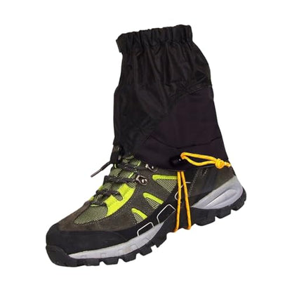 for Hiking in Snow Sand Conditions Light Weight Ripstop Nylons Regulable Fit Desert - color: Black
