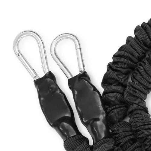 X-Over Cable Crossover Style Band Rack Home Gym for Athlete - Exercise Band Set with 5 Resistance Levels (7lb to 40lb) for Shoulder and Arm Workout