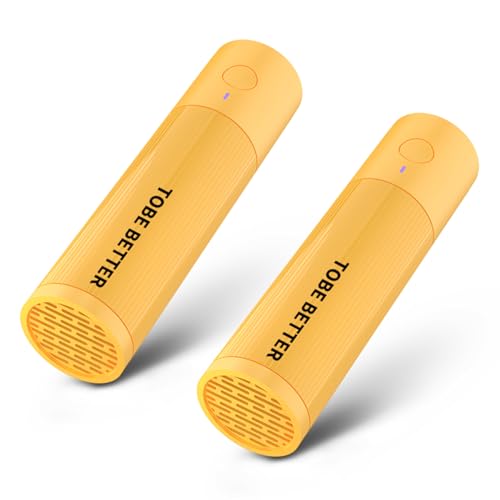 Shoe Deodorizer Rechargeable Ozone Tech Eliminates Odors in All Footwear, Auto Shut-Off Durable Freshener - color: Yellow