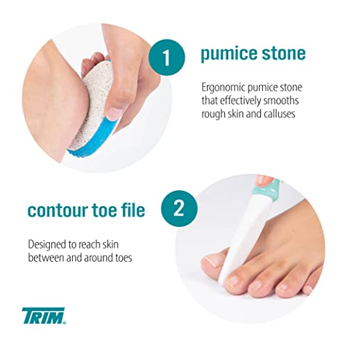 TRIM Professional 7-Piece Pedicure Kit Home Foot Care & Toenail Grooming | Professional 7-piece pedicure set for home foot care. Durable, travel-ready tools for smooth, perfectly groomed feet.
