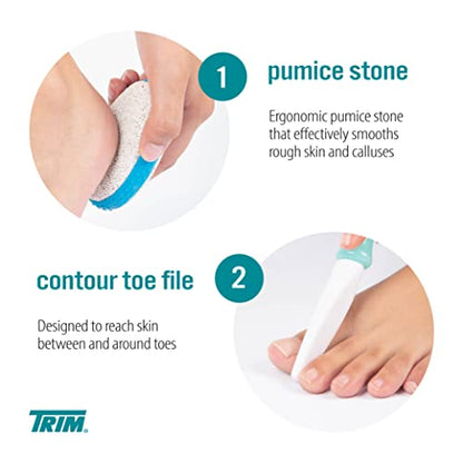 TRIM Professional 7-Piece Pedicure Kit Home Foot Care & Toenail Grooming | Professional 7-piece pedicure set for home foot care. Durable, travel-ready tools for smooth, perfectly groomed feet.