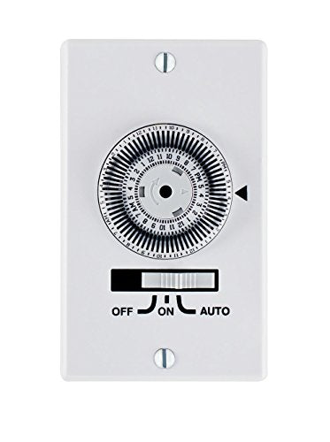 Intermatic IW700K Heavy-Duty Mechanical in-Wall Timer - 20 A Rating, 72 Trippers for 36 ON/Off Events - 3-Way Switch, Easy Installation, 3-Position Override