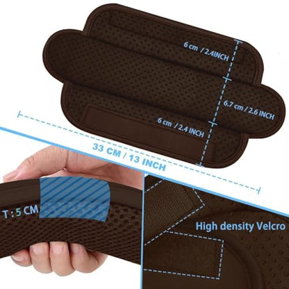 ZINZ 2-Pack Universal Shoulder Pad with Ultra thick Cushion for Bag Luggage Bag Crossbody, Plus Long & Anti-Slip & Breathable,Brown - color: Brown-2pack