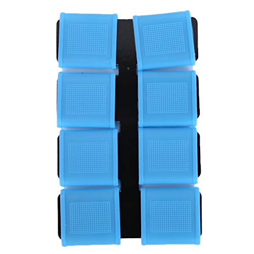 Finger Sleeves, 8pcs Finger Protector Silicone Finger Tube Golf Gloves Golf Finger Protector Tape Anti Slip Elasticity Golfer Swing Grip Golf Finger Band Cover Sets (Blue) - color: Blue