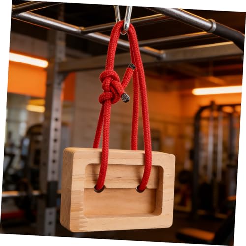 Portable Rock Climbing Hangboard Fingerboard Wooden Finger Strength Trainer 2pcs Set for Grip and Forearm Training Climbing Home Workout
