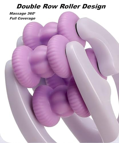 2pcs Finger Massager for Arthritis Finger Arthritis Pain Relief Manual Massage Tools Hand Massage Roller Thumb Massager for Woman Mothers Day Gift Palm Foot Acupressure Tool (Purple) | Hand Thumb Palm Foot Acupressure Massage Tools for Arthritis Massager