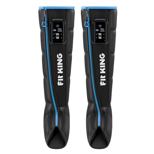 FIT KING Cordless Air Compression Recovery System with 3 Modes and 11 intensities, Sequential Leg Massager for Athletes and Sports Enthusiasts (Small) - size: Small