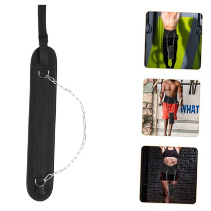 BESTonZON 1pc Adjustable Weighted Dip Belt Heavy-duty Chain for Strength Training Muscle Toning and Physical Fitness Support for Dips and Chin-ups