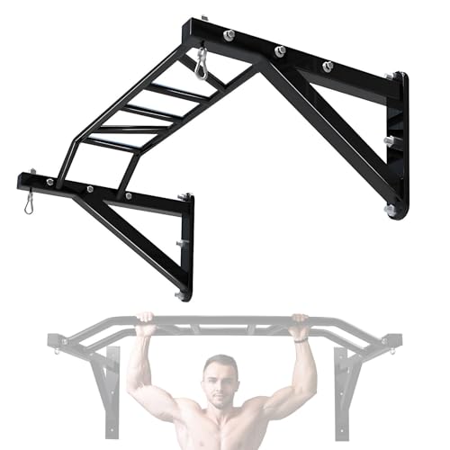 Heavy Duty Wall Mounted Pull Up Bar – Multi-Grip Pull Up Bar Ceiling Mount/Ceiling Mount Pullup bar/Chin Up Bar for Home Gym Workout Standards - color: Standards