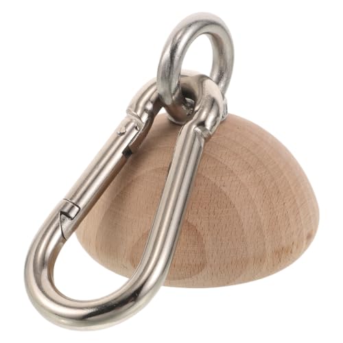 Wooden Grip Strength Hemisphere Ball Half round Hand Grip Strengthener with Slip Resistant Surface and Ergonomic Design for Rock Climbing Training Outdoors or Office Use