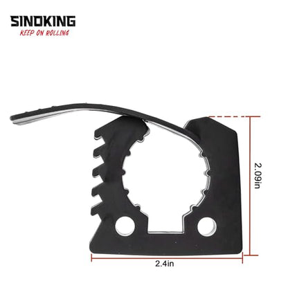 SINOKING Shovel Mount Rubber Clamp for Securing Equipment from 1-1/4" to 1-3/8" in diameter for Home, Garage, Boat, RV, ATV & Off-Road