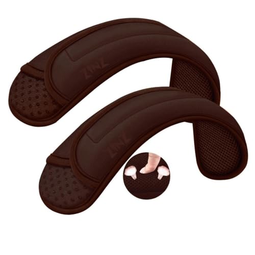 ZINZ 2-Pack Universal Shoulder Pad with Ultra thick Cushion for Bag Luggage Bag Crossbody, Plus Long & Anti-Slip & Breathable,Brown - color: Brown-2pack