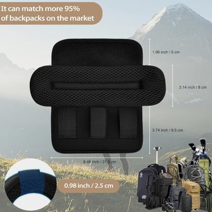 ZINMARK 2-Pack Shoulder Pad Ultra-Thick Tactical Vest Cushion for Laptop Bags, Messenger Bags, Briefcase Bags, Luggage Bags, Tool Bags, Travel Bags and Most Bags, Black - color: Black