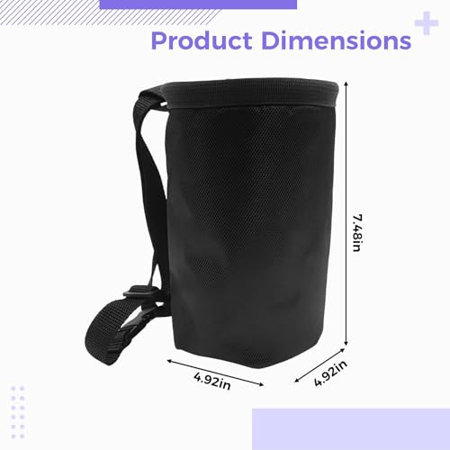 7.5X4.9X4.9 In Rock Climbing Chalk Bag, Lightweight Oxford Cloth 840D Bouldering Chalk Bag With Quick-Adjust Waist Belt, Useful For Weight Lifting, And Gymnastics