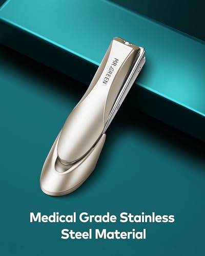 Nail Clippers with Catcher, Professional Stainless Steel Fingernail and Toenail Clipper Cutter, Trimmer Set for Men and Women (big) - color: Mr-1112