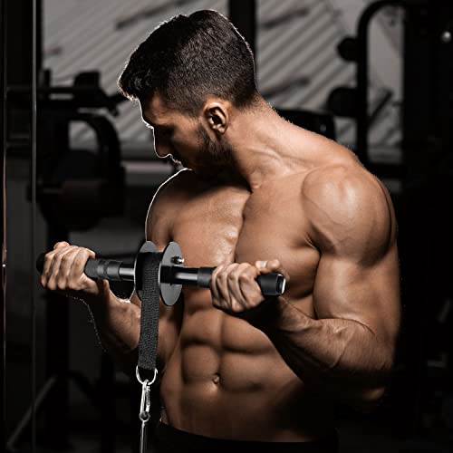 A2ZCARE Wrist and Forearm Blaster – Wrist Roller and Forearm Roller - Perfect for Strength Training and Workout – Fit 1-inch Standard Weight Plates - style: Rubber Handle
