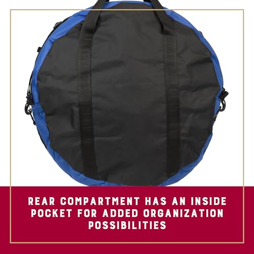 Weaver Equine Double Rope Bag for Trail and Working, Blue, Adjustable Strap Round Carry Bag for Roping Equipment, Essential Equestrian Accessories