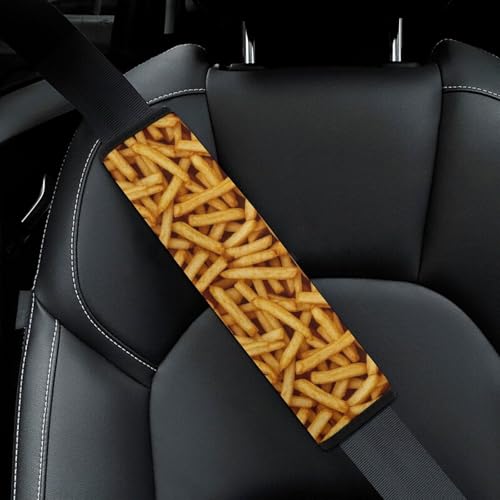 Universal Soft and Comfortable Car Seat Straps Shoulder Pads for Adult Use, Stroller Pushchair High Chair, 2PCS Food French Fries Harness Pads Strap - color: Pattern 1088