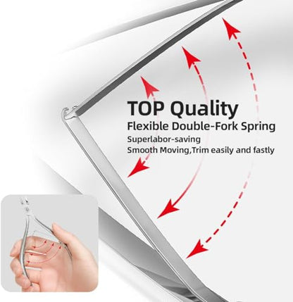 Cuticle Trimmer 3/4 Jaw Extremely Sharp Cuticle Nippers Scissors Stainless Steel Clippers Cutter Remover Pedicure Manicure Nail Tool, cuticle pusher, nail cuticle trimmer professional cuticle cutter - color: Cuticle Nippers+cuticle Pushers/Colorful-b