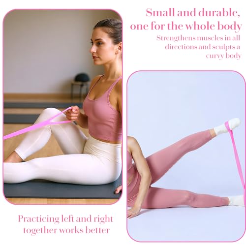 Figure 8 Resistance Band with Handles Elastic Bands for Working Out Arm Back Shoulder Training Elastic Ropes Exercise Equipment for Yoga Pilates Physical Stretching Chest Expander