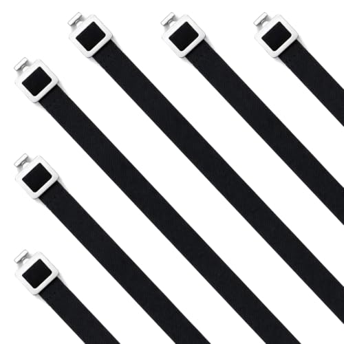 6 Pcs Football Shoulder Pad Straps with T Hook Replacement Elastic Shoulder Belt Straps for Youth Adult Football Pads
