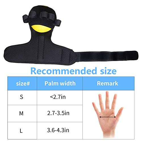 Anti-spasticity Ball Splint Hand Finger for Hand Stroke Hemiplegia Finger Recovery Spasm Dystonia Hemiplegia Finger Training Hand Functional Impairment for Children and Men and Women (Medium) - size: Medium
