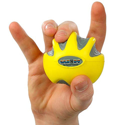 CanDo Digi-Squeeze Hand Exerciser, Yellow: X-Light Resistance, Small - color: Yellow: X-light, size: Small