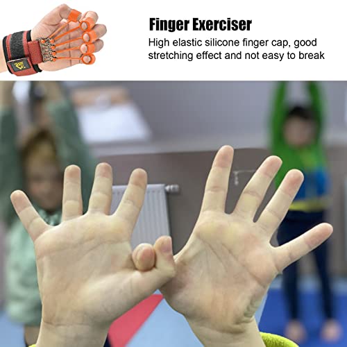 Elastic Silicone Finger Strengthener, 5 Hand Exerciser, Recovery Physical Equipment Workout Extension, Hand Grip Trainer Strength Stretching Rehabilitation - size: 75 lbs 5 finger cots