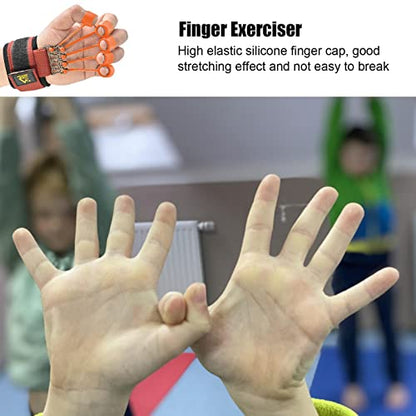 Elastic Silicone Finger Strengthener, 5 Hand Exerciser, Recovery Physical Equipment Workout Extension, Hand Grip Trainer Strength Stretching Rehabilitation - size: 75 lbs 5 finger cots