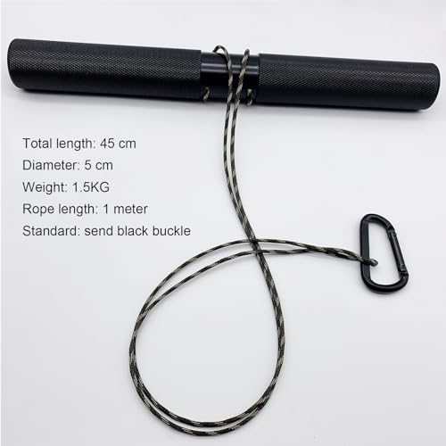 Heavy Duty Wrist and Forearm Blaster, Wrist Roller and Forearm Roller with Knurled Handle for Strength Training and Workout, Fit 1inch & 2inch Standard Weight Plates