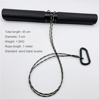 Heavy Duty Wrist and Forearm Blaster, Wrist Roller and Forearm Roller with Knurled Handle for Strength Training and Workout, Fit 1inch & 2inch Standard Weight Plates