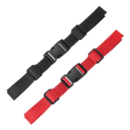 Backpack Chest Strap Adjustable Sternum Straps Use for Backpack Replacement & Hiking & Jogging - color: Black & Red