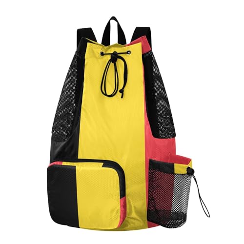 Drawstring Backpack Climbing Gym Bag With Inside Pockets Cinch Bags Waterproof Flag Belgium