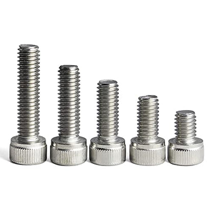 M6 x 8/12/ 16/20/ 25mm Socket Head Screws M6 Bolts 304 Stainless Steel Machine Metric Hex Socket Screw, 50PCS - size: M6 x 8/12/16/20/25mm