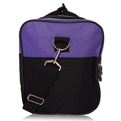 DALIX 17" Blank Duffle Bag Duffel Bag Travel Size Sports Durable Gym Bag - color: Purple