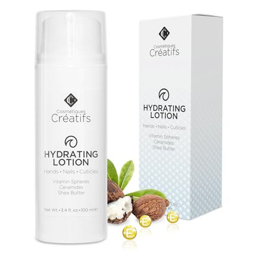 Hydrating Lotion for Dry Hands, Nails, and Cuticles, 3.4 fl. oz., Daily Moisturizing Skincare for Soft, Sensitive Skin with Shea Butter and Ceramides - size: 3.4 Fl Oz (Pack of 1)