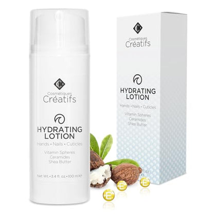 Hydrating Lotion for Dry Hands, Nails, and Cuticles, 3.4 fl. oz., Daily Moisturizing Skincare for Soft, Sensitive Skin with Shea Butter and Ceramides - size: 3.4 Fl Oz (Pack of 1)