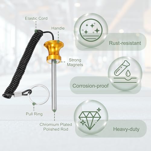 Weight Stack Pin, Weight Gym Pin Strength Training Equipment Replacement with Pull Rope for Commercial Home - color: Gold, size: 0.3 x 3.1 Inch