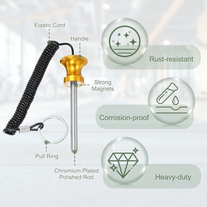 Weight Stack Pin, Weight Gym Pin Strength Training Equipment Replacement with Pull Rope for Commercial Home - color: Gold, size: 0.3 x 3.1 Inch