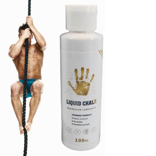 Lifting Chalk Liquid Long-Lasting Liquid Chalk | Strong Grip Hand Fluid, Grip Fluid, Gym Accessories for Pole Dancing, Weightlifting, Rock Climbing, Bodybuilding, Bouldering - color: 100ML
