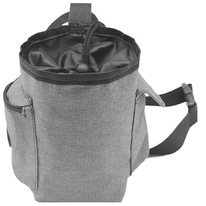 Chalk Bag Bucket Drawstring Closure, Zippered Pockets | Chalk Organizer for Rock Climbing, Bouldering, Weightlifting, Gymnastics, Adults Women Men