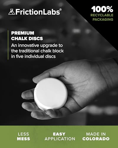 Friction Labs Bundle - Includes 2.2 oz Magic Pro Chalk Ball + 5 Individual Gym Chalk Discs - Ideal for Rock Climbing, Bouldering, Weightlifting, Gymnastics, and Indoor or Outdoor Training
