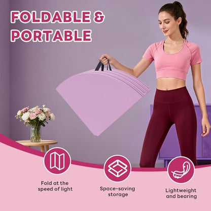 Pole Dance Exercise Mat, Round PU EPE Padding Crash Pads, Lightweight Foldable Design for Home, Gym, Yoga